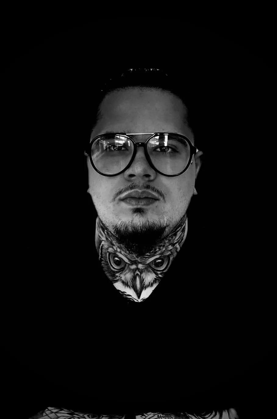Retrato a preto e branco de Rodrigo Garcias